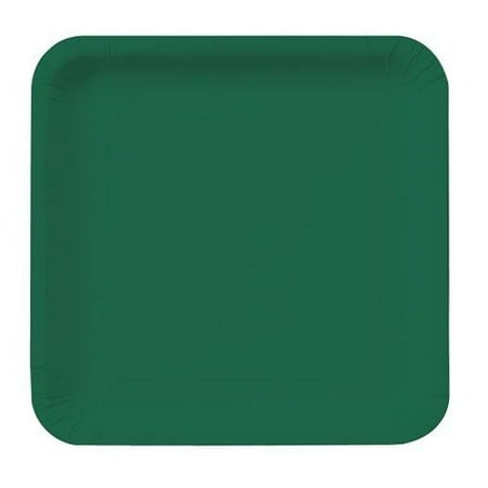 7" Square Plate Hunter Green