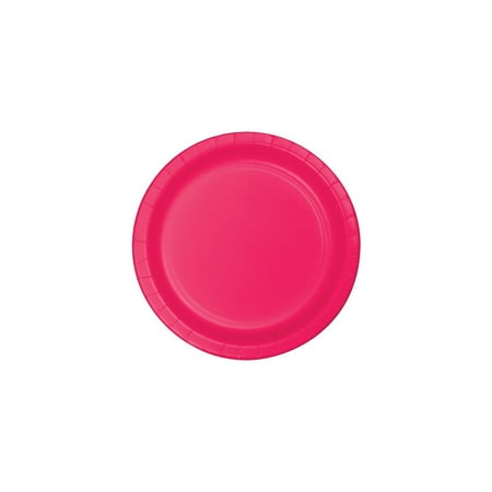 7" Paper Plate Hot Magenta 24