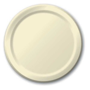 7" Paper Plate Ivory