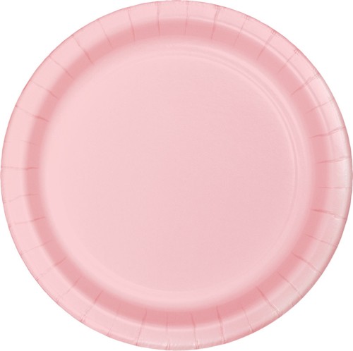 9" Paper Plate Classic Pink