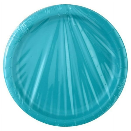 9" Paper Plate Teal Lagoon