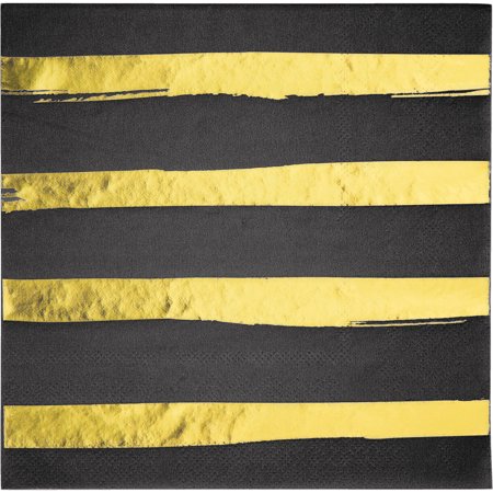 Black+Foil gold LN 3ply 16c