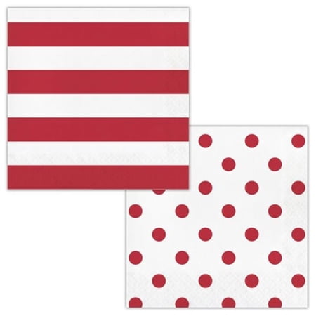 Dots & Stripes Red LN 16ct