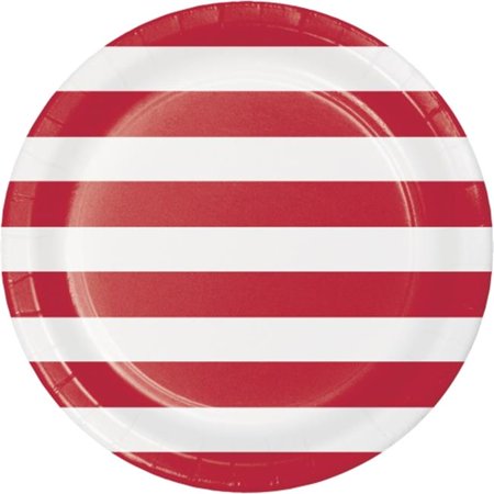 Dots & Stripes Red 9" Plate 8c