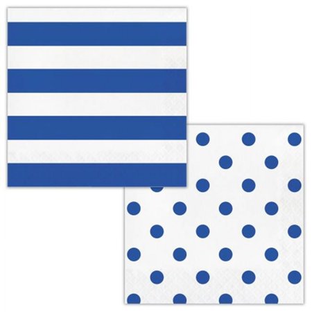 Dots & Stripes Blue LN 16ct