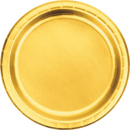 7" Paper Plate Gold Foil 8ct.