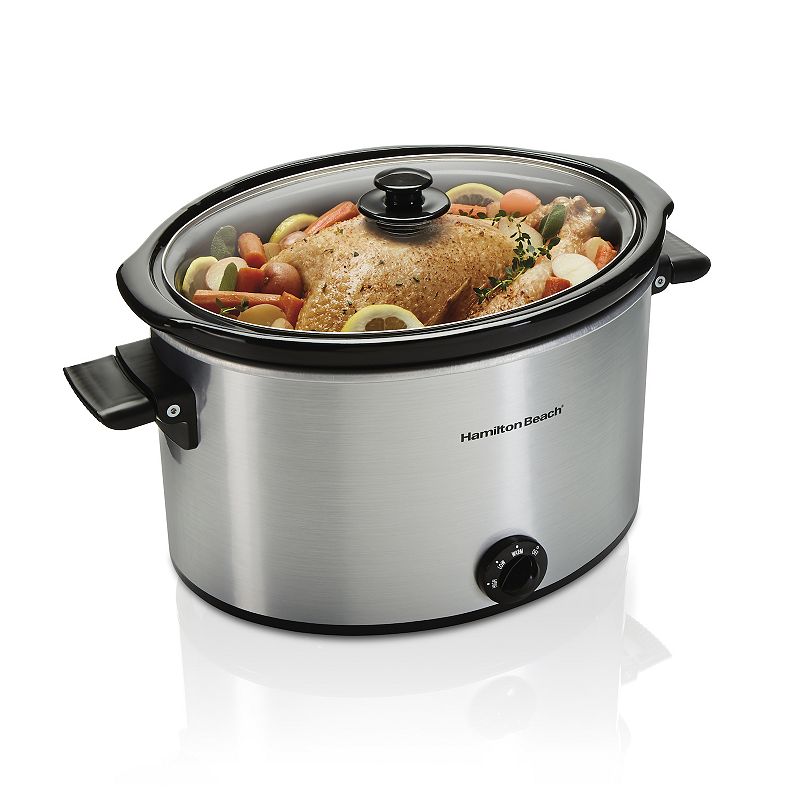 10qt Oval Slow Cooker SilverHB