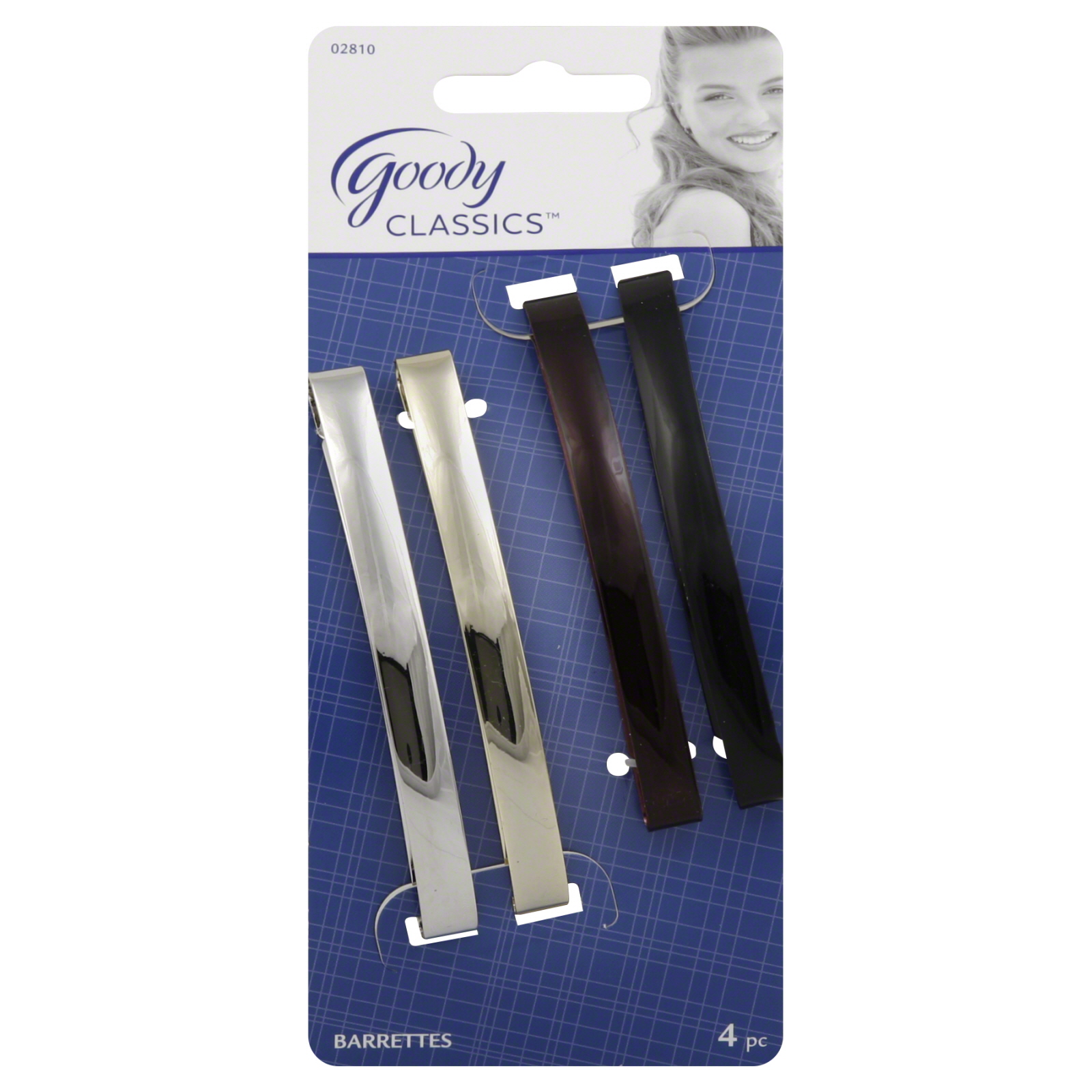 Goody Domed Barrettes 4pk.