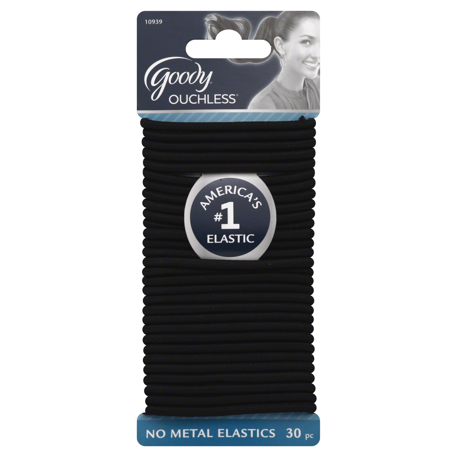 Goody Ouchless 4mm Black 30ct