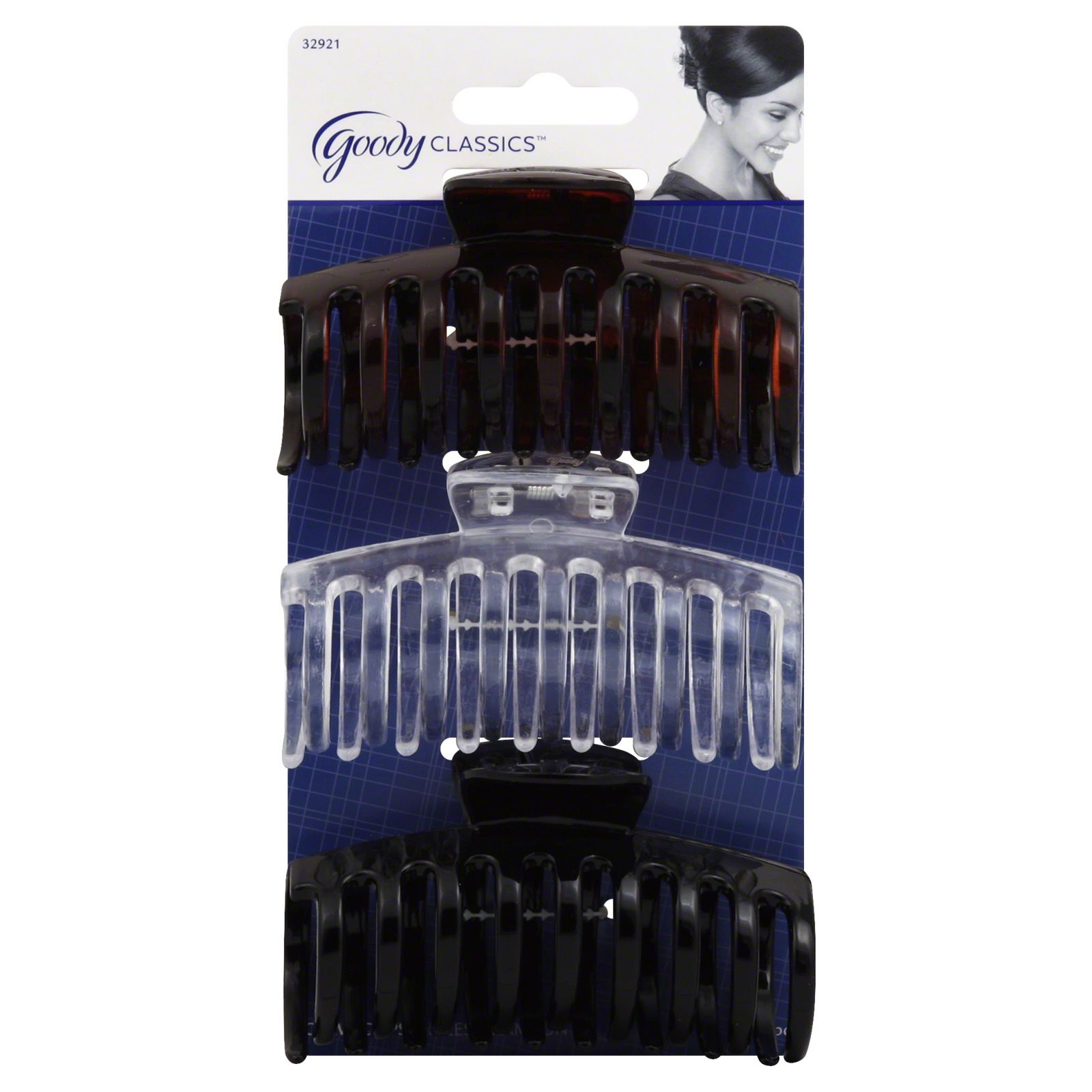 Goody Large Size Claw Clip 6pk