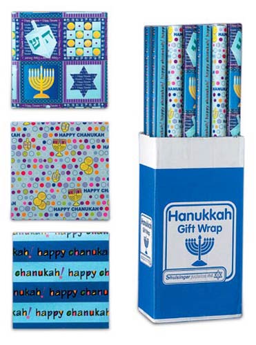 Chanukah Gift Wrap Asstd