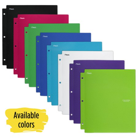 2 Pkt Folder Poly 3-Prong  5*