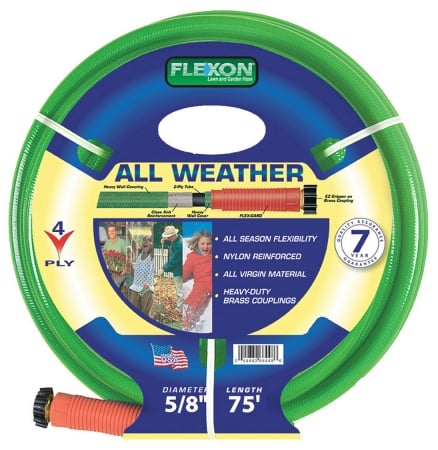 Garden Hose 5/8" 75' 4-ply