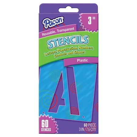 Stencils Plastic 3" 60ct