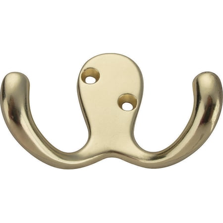 Dual Robe Hook Polish Brass CD