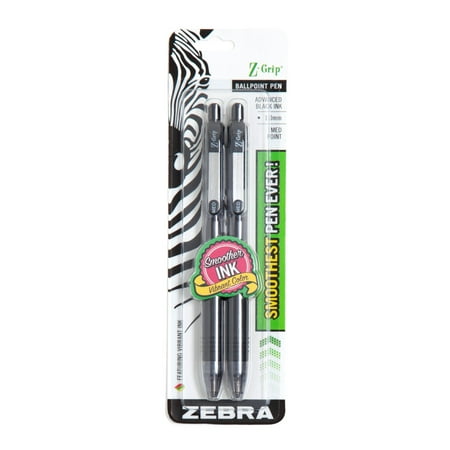 Zebra Z-Grip 1.0mm Black 2pk.