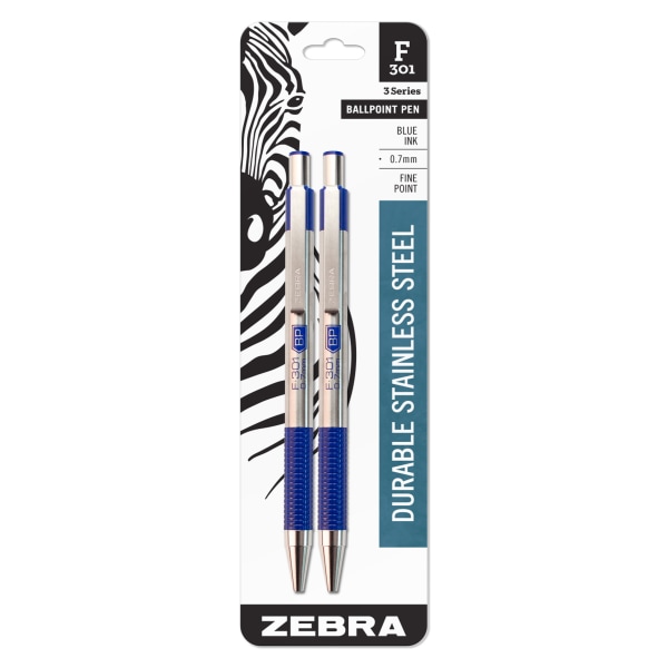 Zebra F-301 Blue Fine 2pk