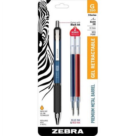 Zebra G-350 Gel Blue w/Refills