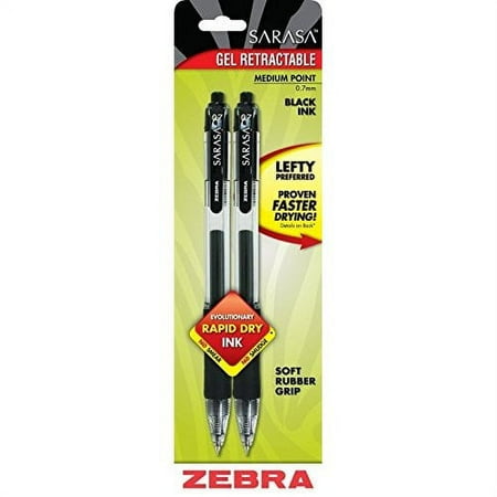 SARASA Retractable Black 2pk.