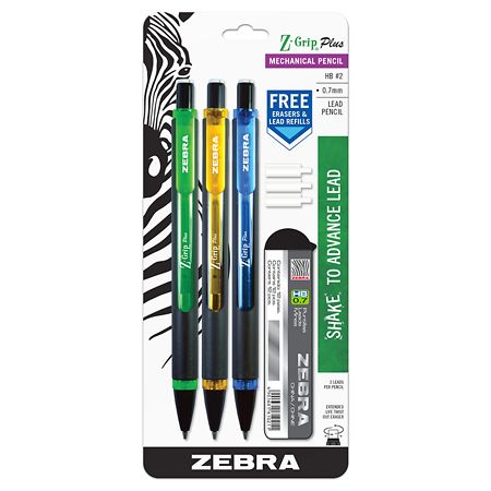 Z-Grip .7 Pencil 3ct +Lead/Era