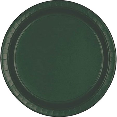 7" Paper Plate Hunter Green