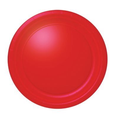 7" Paper Plate Classic Red