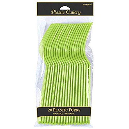 Plastic Fork 24ct Fresh Lime