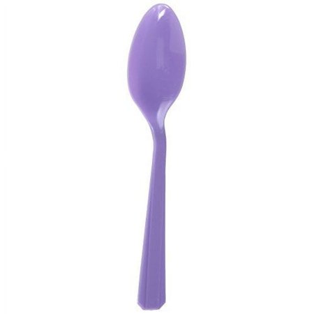 Plastic Spoon 24ct Lavender