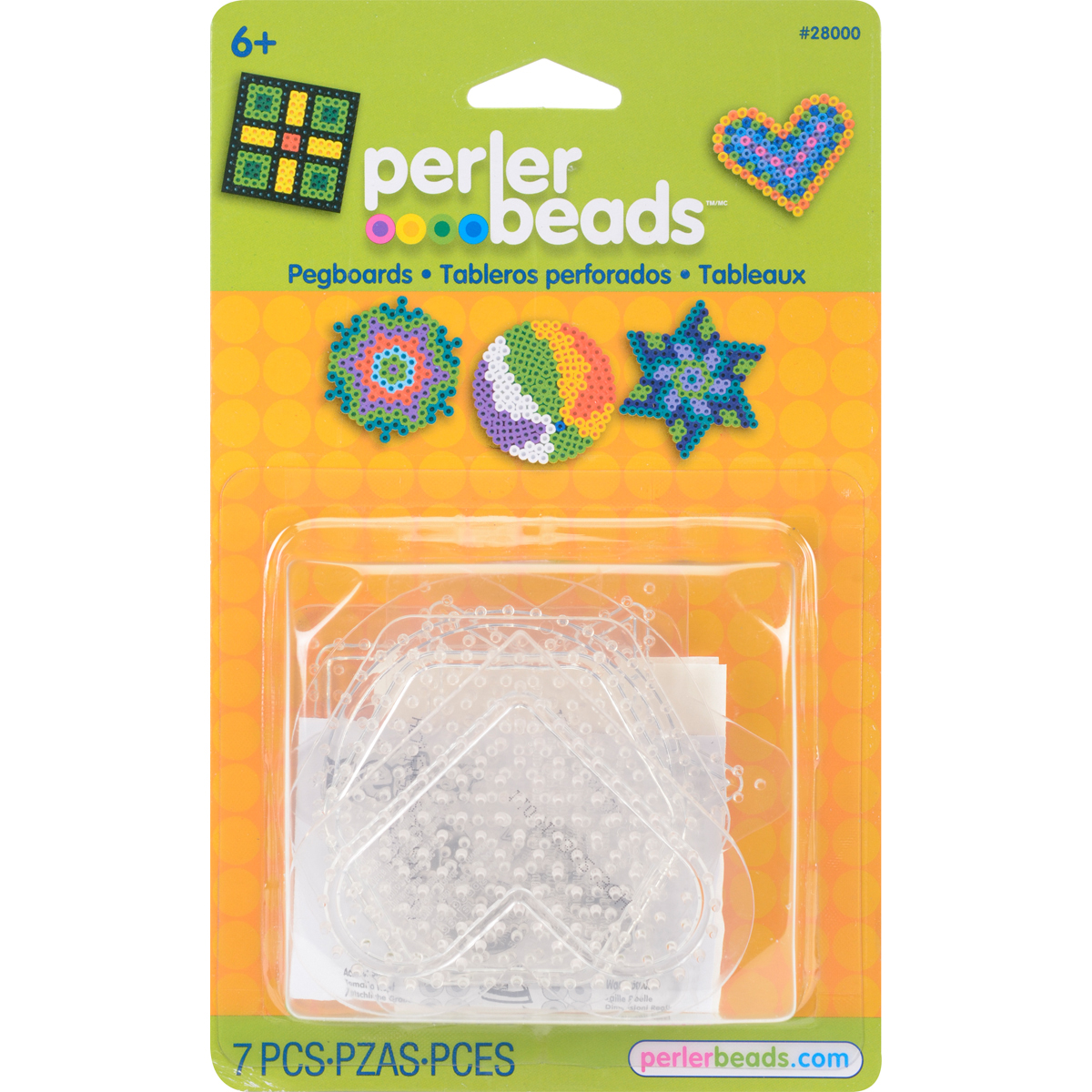 Perler Bead Pegboards 5pk Clea