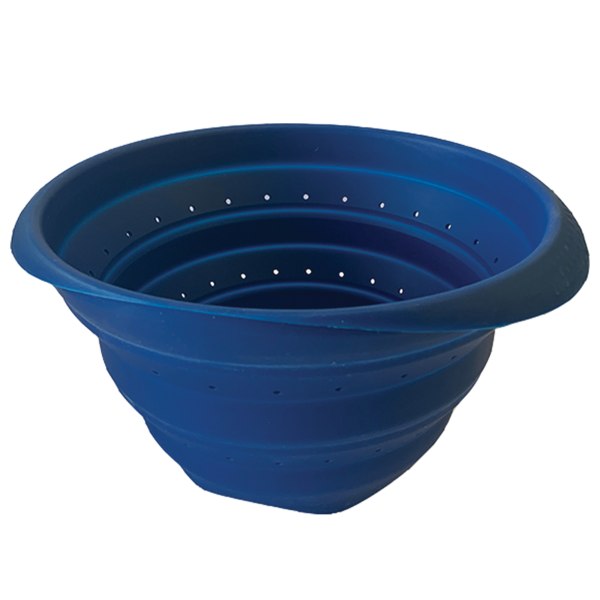 Colander Silicone 4qt BLUE BHW