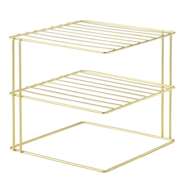 Corner Storage Rack Brass