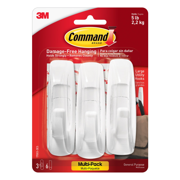 Command Hook Large 6-pk