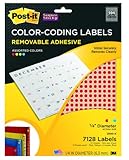 Label Round ¼" Astd 594/Sheet