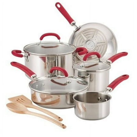 Rachael Ray SS 10pc RED