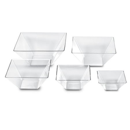 Square Bowl 3 Quart Clear