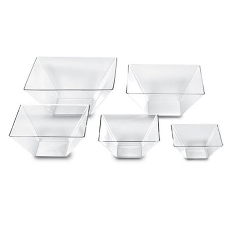 Square Bowl 4 Quart Clear
