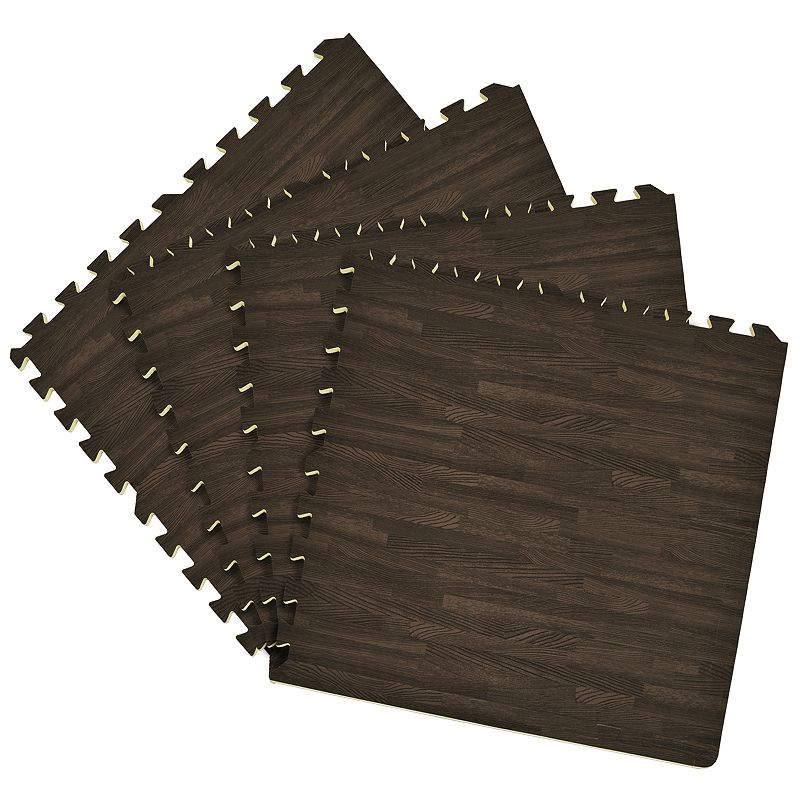 Foam Tile 24x24 4ct Charcoal