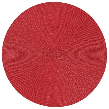Placemat Round Disko Chili Red