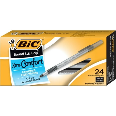 Bic Round X-Comfo BLK 24ct BOX