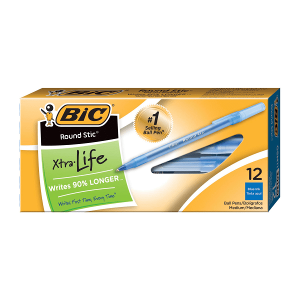 Bic Round Stic Blue 12ct BOX