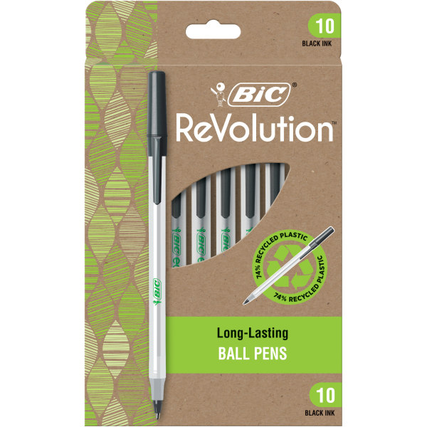 BIC Revolucion Blk BallPen 10p