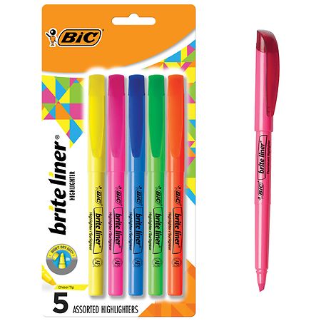 Bic Highliter Brite Liner 5-co