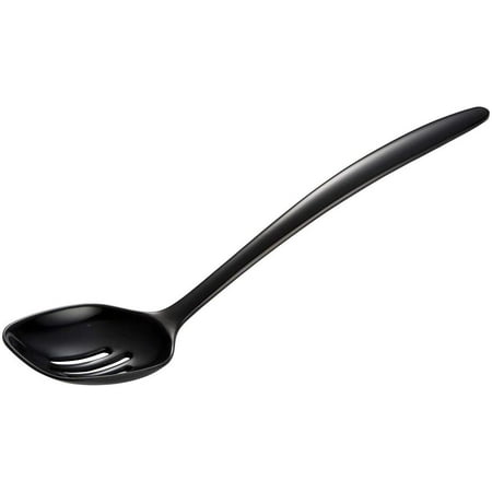 12" Mlmn Slotted Spoon Black
