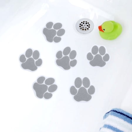Tub Treads- Paw Prints-Tan
