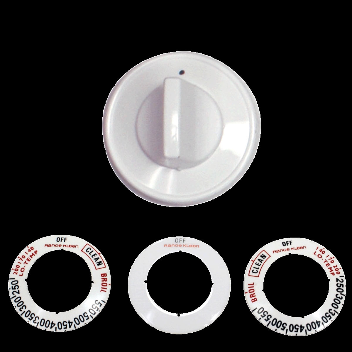 Gas Range Oven Knob White