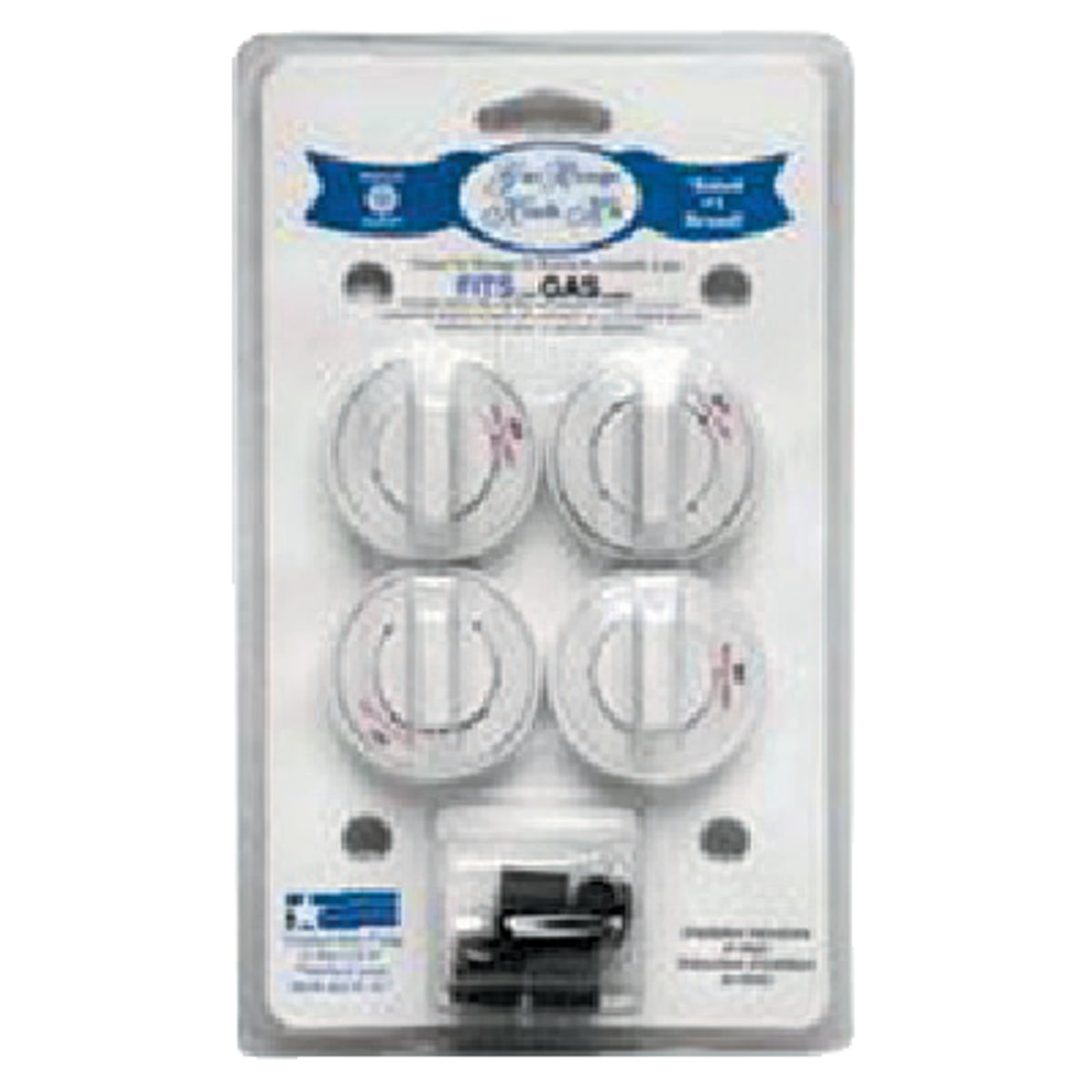 Gas Range Stove Knob Set White