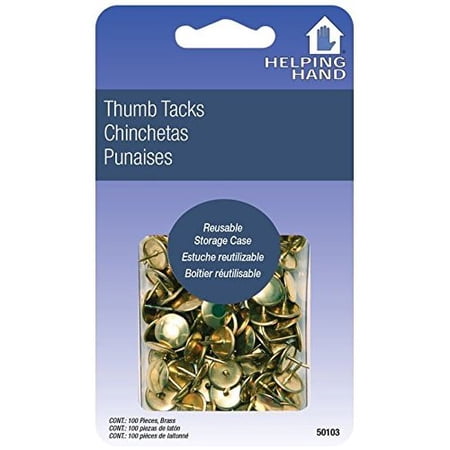 Thumbtacks Brass 100ct