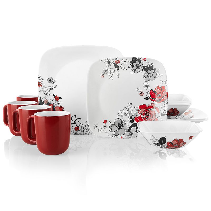 Corelle Square Chelsea Rose16p