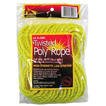 Poly Rope 1/4" - 100' Yellow
