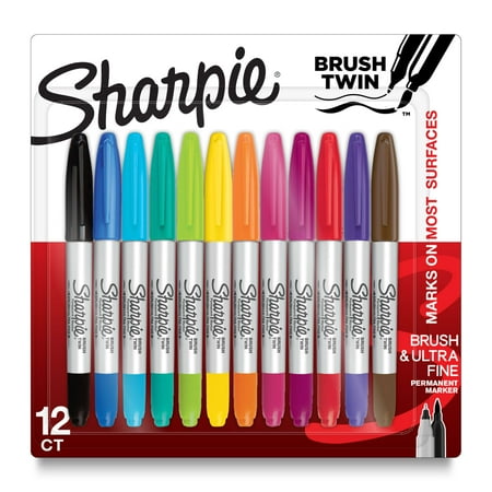 Sharpie Ultra Fine/Brush 12ct